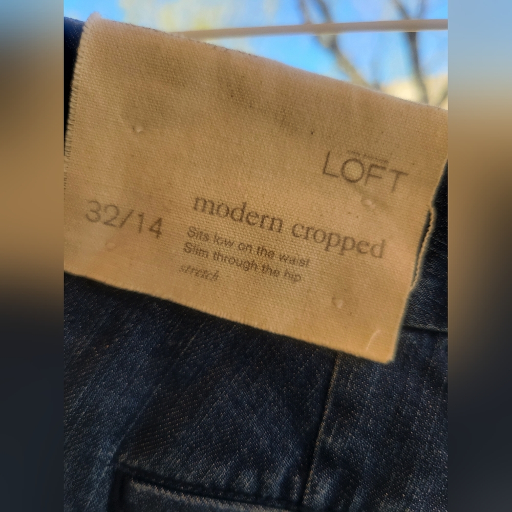 NWT Loft Anne Taylor Cropped Denim Jeans